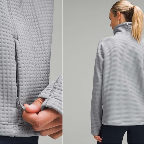 Lululemon Waffle-Knit Funnel-Neck Long-Sleeve Shirt Sweater size 6 Outdoor - Picture 2 of 8